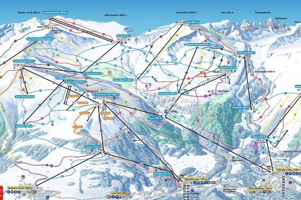 2.5 Room Apartment In Center Of Flims. Ski In/Out Exterior foto